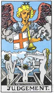 Judgment in the deck Rider-Waite Tarot