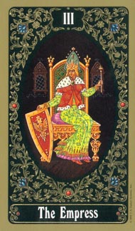 The Empress in the deck Russian Tarot of St. Petersburg