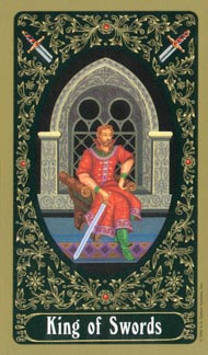 King of Swords in the deck Russian Tarot of St. Petersburg