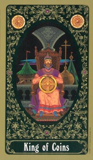 King of Pentacles in the deck Russian Tarot of St. Petersburg