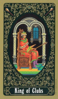 King of Wands in the deck Russian Tarot of St. Petersburg