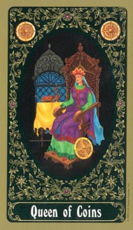 Queen of Pentacles in the deck Russian Tarot of St. Petersburg