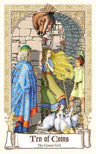 Ten of Pentacles in the deck Fairytale Tarot