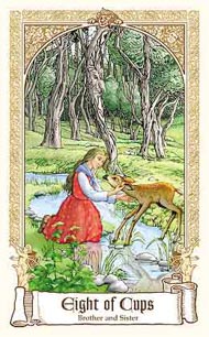 Eight of Cups in the deck Fairytale Tarot