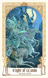 Eight of Wands in the deck Fairytale Tarot