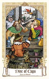 Nine of Cups in the deck Fairytale Tarot