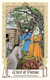 Wheel of Fortune in the deck Fairytale Tarot