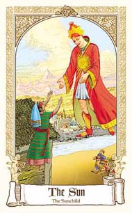 The Sun in the deck Fairytale Tarot