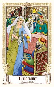 Temperance in the deck Fairytale Tarot