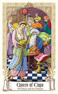 Queen of Cups in the deck Fairytale Tarot