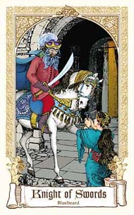 Knight of Swords in the deck Fairytale Tarot