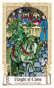 Knight of Pentacles in the deck Fairytale Tarot