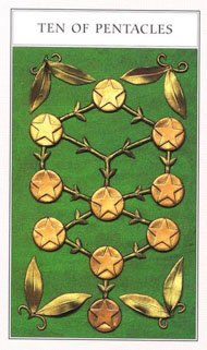 Ten of Pentacles in the deck Renaissance Tarot Modern