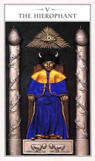 The Hierophant in the deck Renaissance Tarot Modern