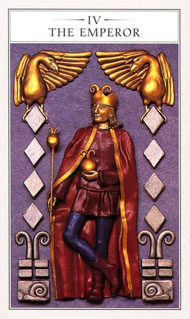 The Emperor in the deck Renaissance Tarot Modern