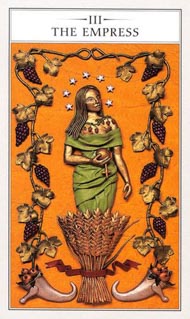 The Empress in the deck Renaissance Tarot Modern