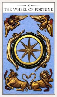 Wheel of Fortune in the deck Renaissance Tarot Modern