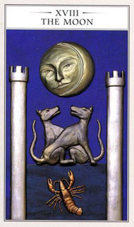 The Moon in the deck Renaissance Tarot Modern