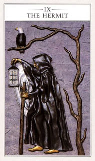 The Hermit in the deck Renaissance Tarot Modern