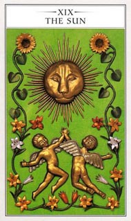 The Sun in the deck Renaissance Tarot Modern