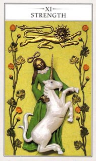 Justice  in the deck Renaissance Tarot Modern