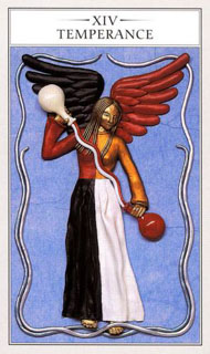 Temperance in the deck Renaissance Tarot Modern