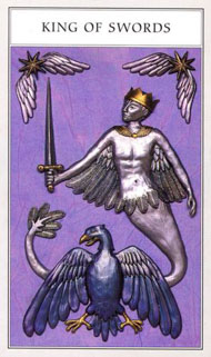 King of Swords in the deck Renaissance Tarot Modern