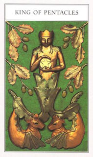 King of Pentacles in the deck Renaissance Tarot Modern