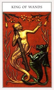 King of Wands in the deck Renaissance Tarot Modern