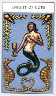 Knight of Cups in the deck Renaissance Tarot Modern