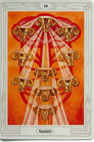 Ten of Cups in the deck Thoth Tarot