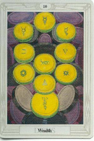 Ten of Pentacles in the deck Thoth Tarot