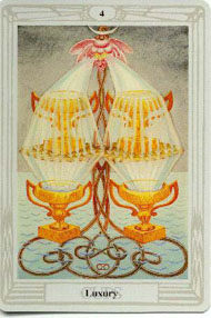 Four of Cups in the deck Thoth Tarot