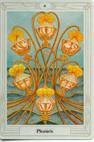 Six of Cups in the deck Thoth Tarot