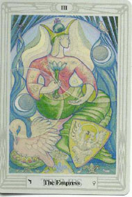 The Empress in the deck Thoth Tarot