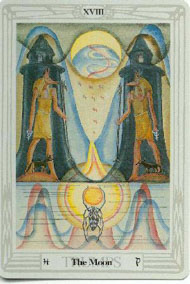 The Moon in the deck Thoth Tarot