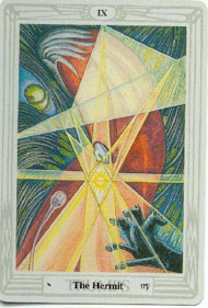 The Hermit in the deck Thoth Tarot