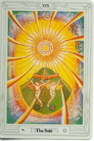 The Sun in the deck Thoth Tarot