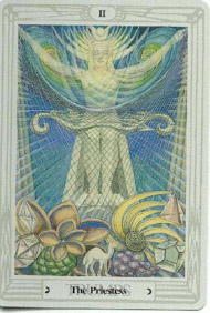 The High Priestess in the deck Thoth Tarot