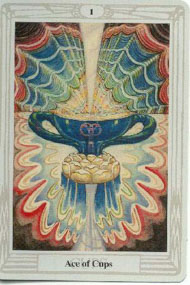 Ace of Cups in the deck Thoth Tarot