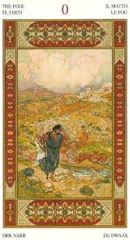 The Fool in the deck Tarot of the Thousand and One Nights