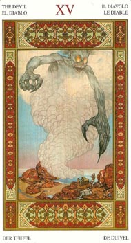 The Devil in the deck Tarot of the Thousand and One Nights