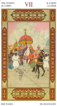 The Chariot in the deck Tarot of the Thousand and One Nights