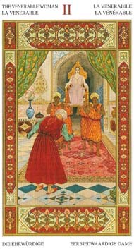 The High Priestess in the deck Tarot of the Thousand and One Nights