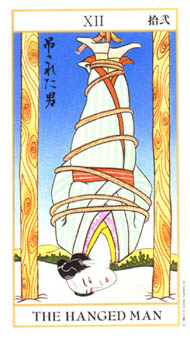 The Hanged Man in the deck Ukiyoe Tarot