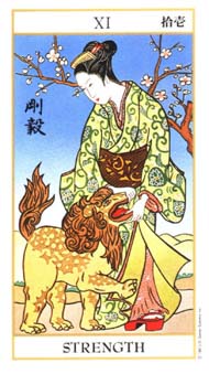 Justice  in the deck Ukiyoe Tarot