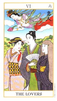 The Lovers in the deck Ukiyoe Tarot