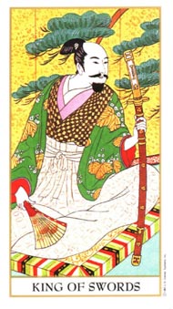 King of Swords in the deck Ukiyoe Tarot