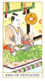 King of Pentacles in the deck Ukiyoe Tarot