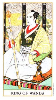 King of Wands in the deck Ukiyoe Tarot